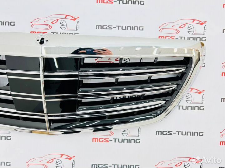 Решетка Mercedes S-class w222 S65 хром