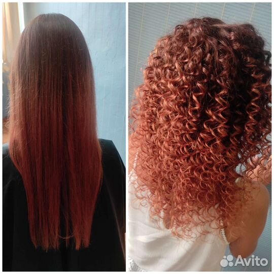 Полировка волос,локоны, афрокудри