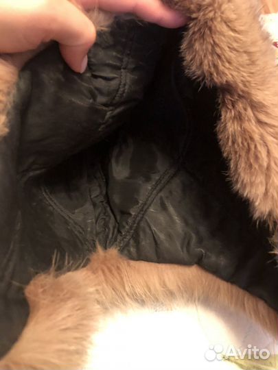 Шапка-капор песец