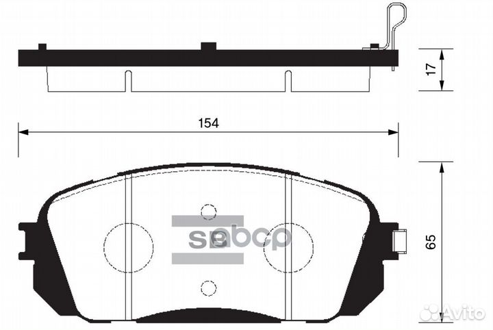 SP1191SNS 581014D800 колодки дисковые п. Kia