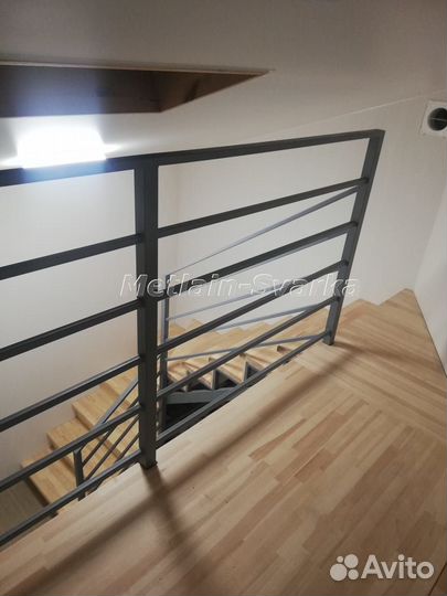 Перила металлические с леерами № 114