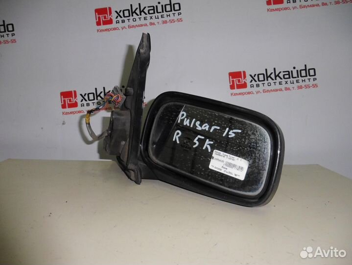 Зеркало, Nissan Pulsar, FN15, R, серебристый