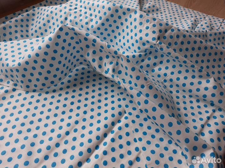 Отрез ткани в горох хлопок СССР