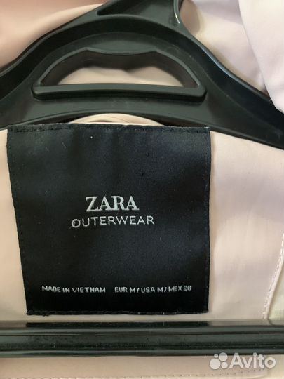 Пуховик женский zara m