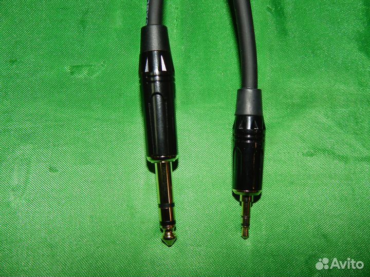 Кабель jack 6,35mm на jack 3,5mm