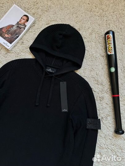 Stone Island Shadow Project Black Wool Hoodie