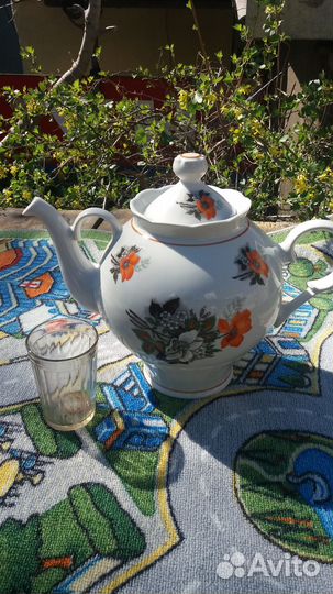 Чайник доливной фарфор СССР 4литра редкий