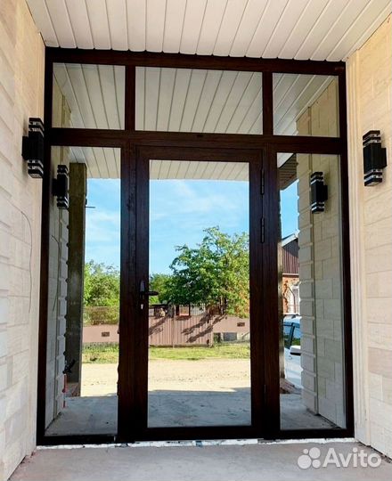 Алюминиевые Двери Остекление Вход группа Раздвижки