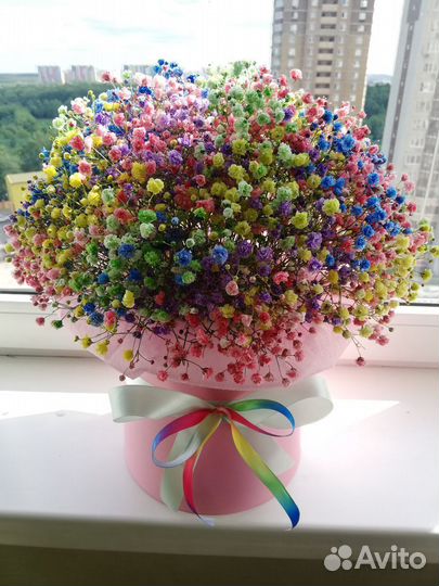 Шляпная коробка из гипсофилы