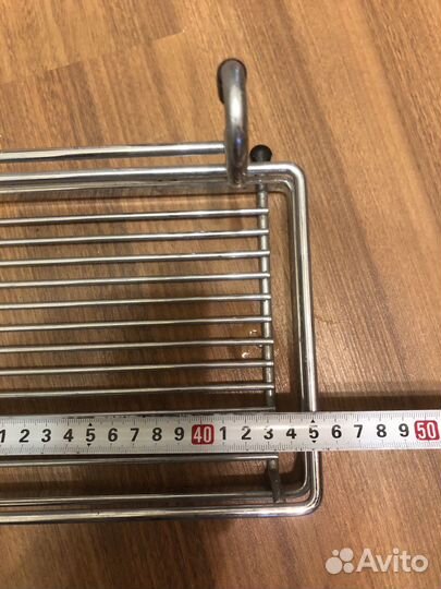 Держатель металлический, полки для рейлингов