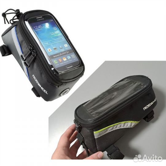Велосумка на раму велосипеда для телефона Roswheel