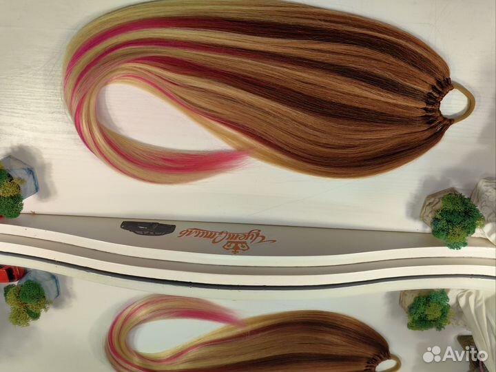 Хвост на резинке новый термоволокно