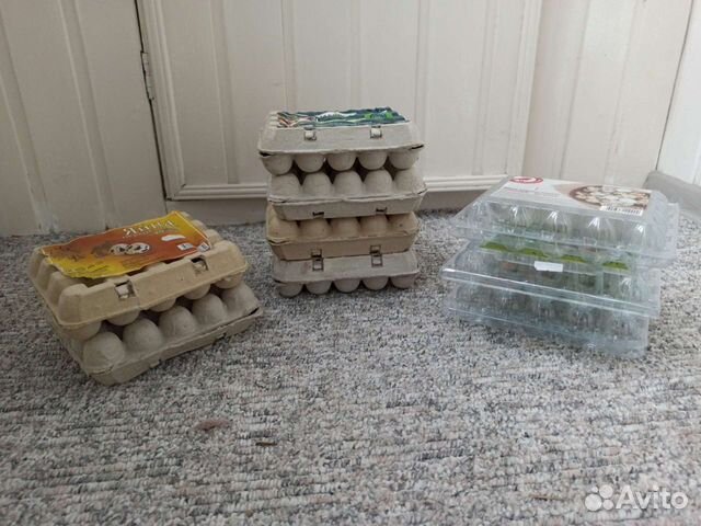 Картонные/пластиковые яичные лотки