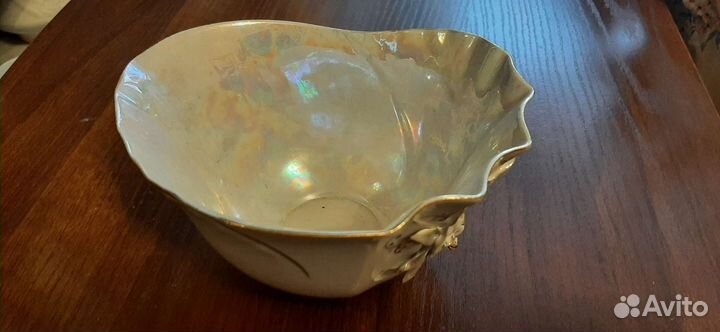 Конфетница СССР, тончайший фарфор, новая