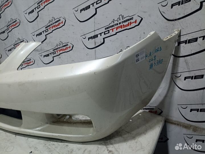 Бампер honda accord CL7 CL8 CL9 CM1 CM2 CM3 71101SEA000ZA 1 модель передний белый, NH624P XA5540