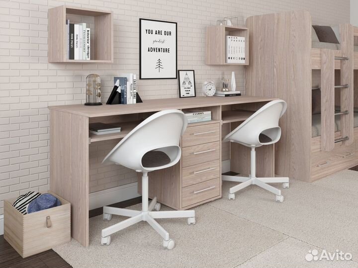 Компьютерный стол для двоих Лаворо