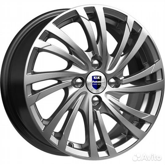 Диск K&K Мейола 6х15 PCD 4х100 ET 37 DIA 60,1 блэк