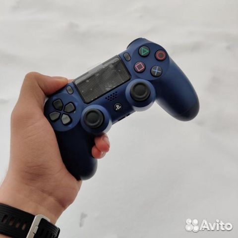 Джойстик PS4 (геймпад). Цвет: тёмно-синий