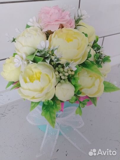 Букет цветов из мыла