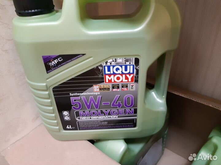 Масло моторное Molygen 5W40,4л liqui moly