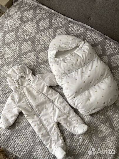 Зимний конверт для новорожденного