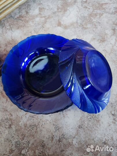 Тарелки и кружки французское стекло