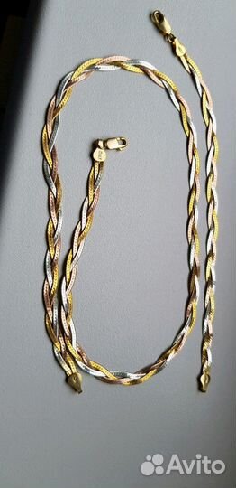 Колье и браслет из серебра