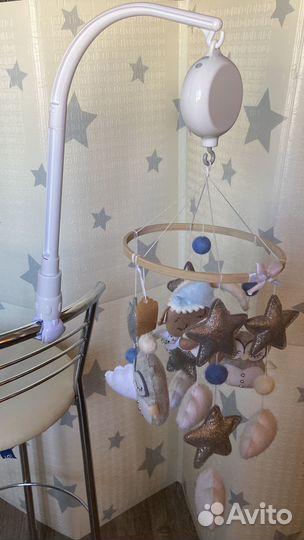 Мобиль на кроватку из фетра