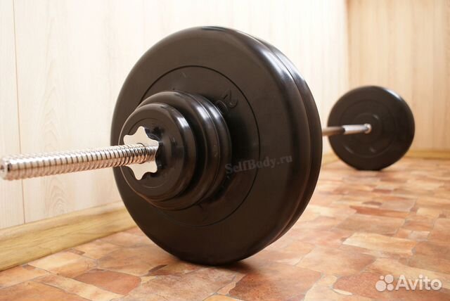 Штанга 100.6 кг разборная (4x20/4x2.5/2x1.25) NEW