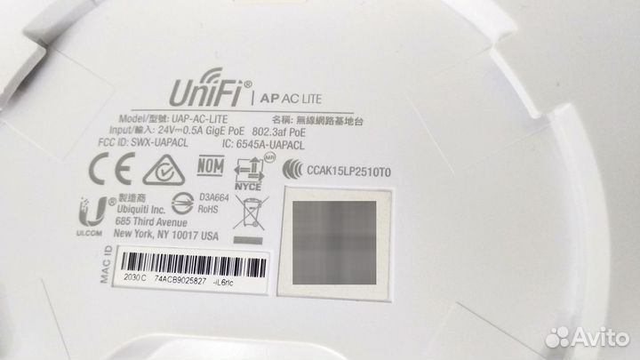 Точка доступа Ubiquiti Unifi AC Lite UAP-AC-Lite