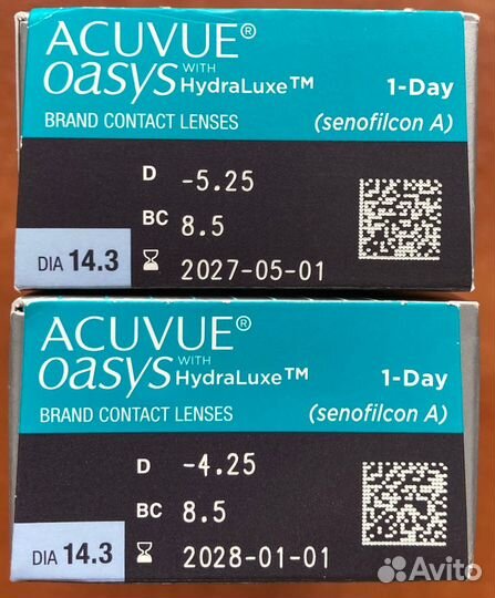 Контактные линзы 1-Day Acuvue Oasys with Hydraluxe