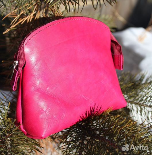 Косметичка из натуральной кожи