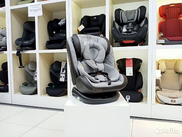 Автокресло 0-36кг поворотное Luxmom 299 Grey