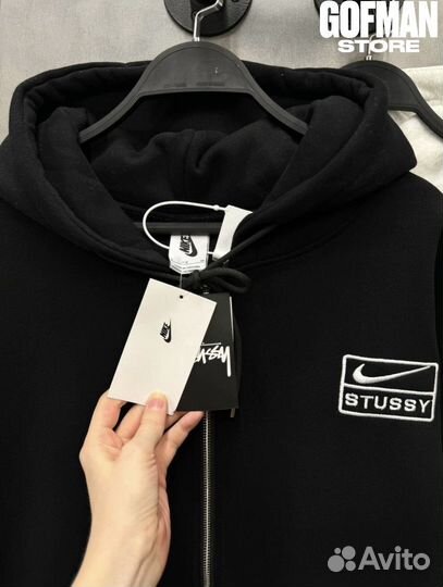 Зипхуди Nike&Stussy (флисовые )