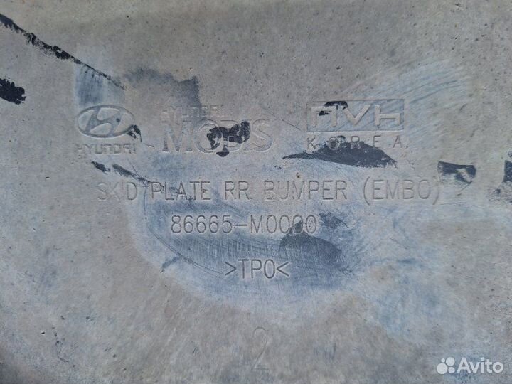 Накладка на бампер задняя Hyundai Creta GS