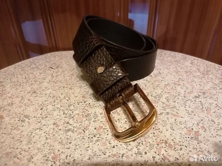 Мужской кожаный ремень ручной работы