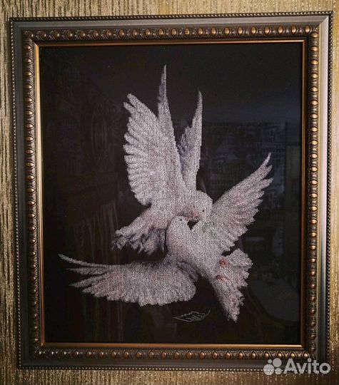 Картина вышивка