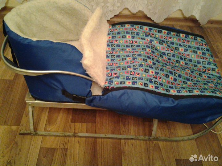 Сиденье (сидушка) меховое в санки