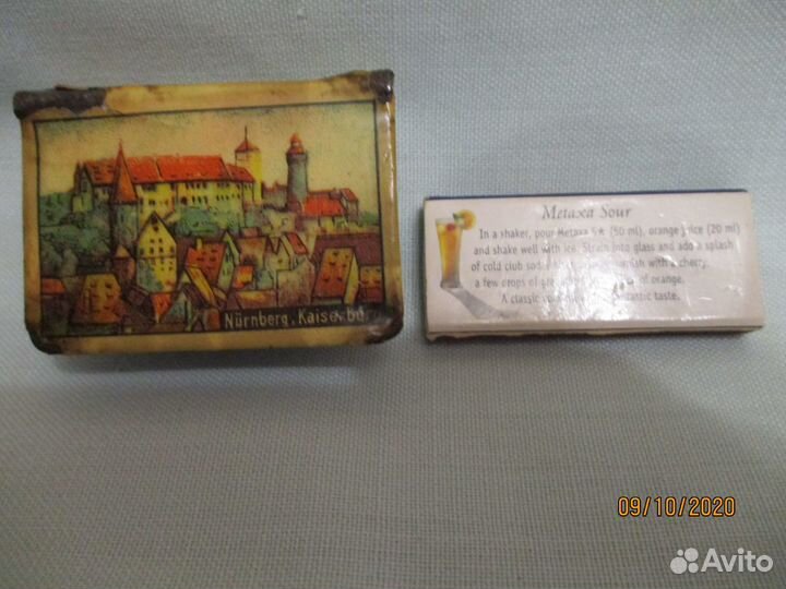 Футляр для спичек, спички metaxa