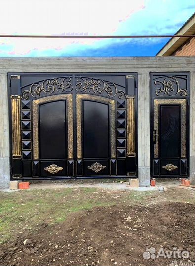 Ворота в Хасавюрте красивые на заказ