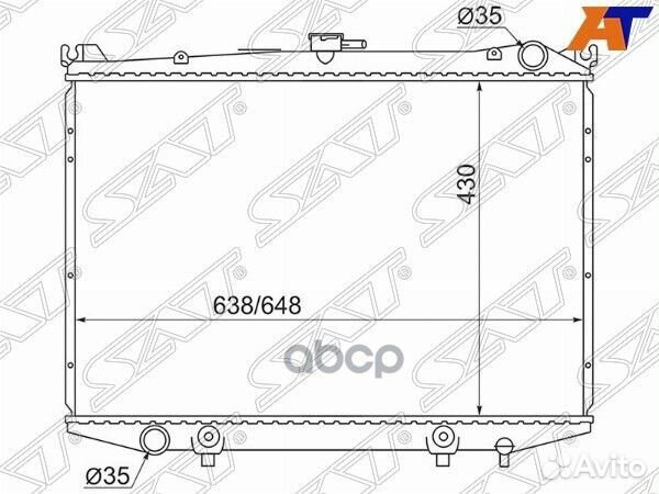 Радиатор Nissan Terrano 86-96 / Datsun 85-96 NS