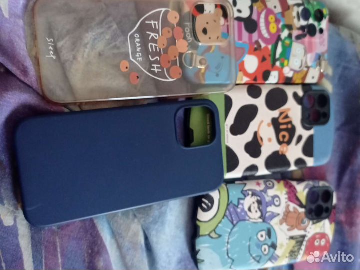 Чехлы на айфон 13, 2 штуки, и на айфон 12 про