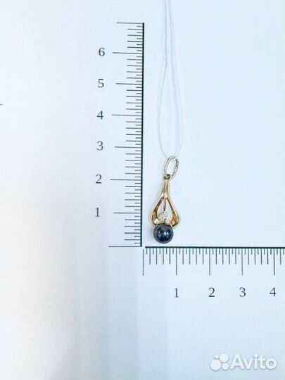 Подвеска с синтетическим камнем Золото