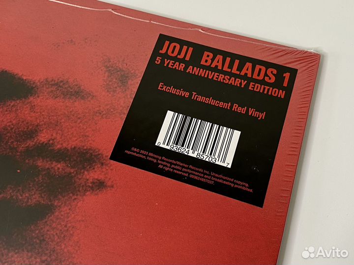 Joji - Ballads 1 (5-Year Anniversary, Red LP)