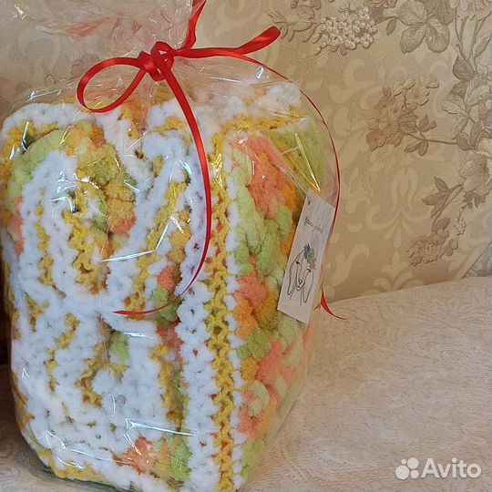 Плед детский 100х100, ручная работа