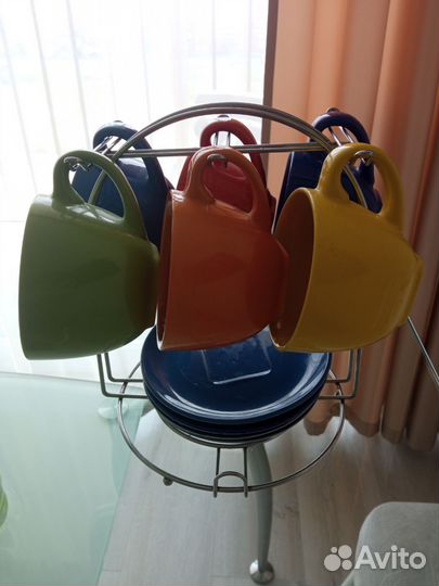 6 Кружек + 4 блюдца в подарок