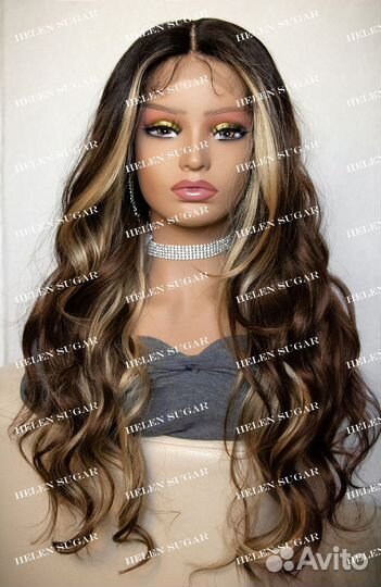 Парик на сетке с контурингом