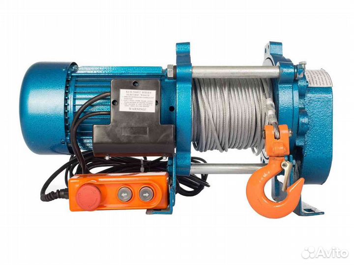 Лебедка лэк-500 500 кг 220 В с канатом 100 м