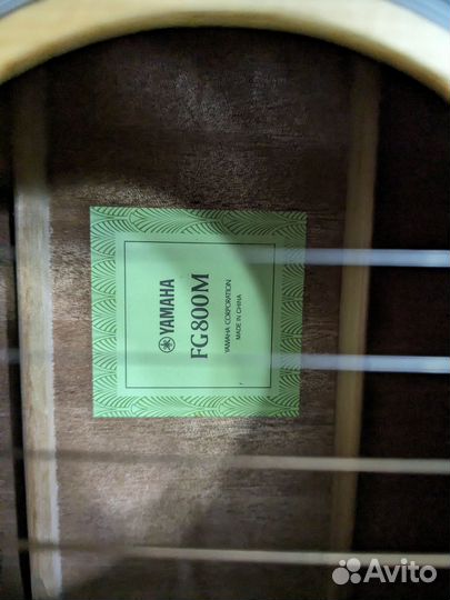 Гитара Yamaha fg800m