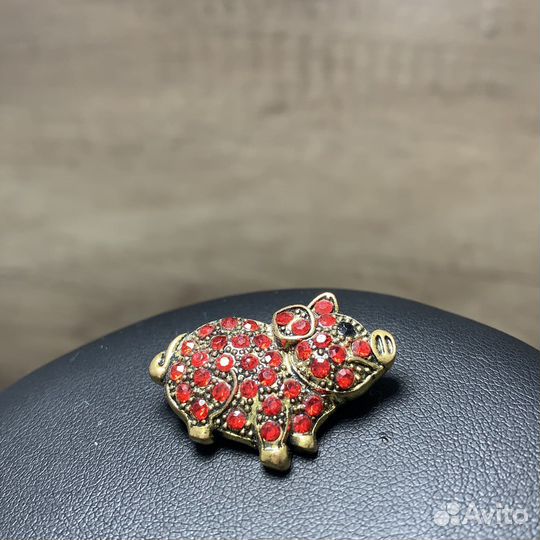 Винтажная Брошь Поросёнок Свинка Ретро